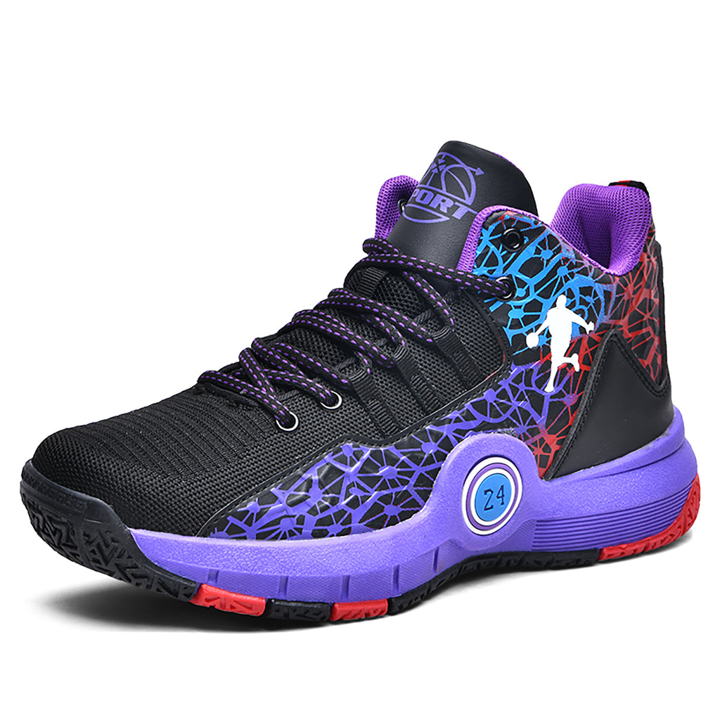 Women's High Sneakers Breathable Mesh Athletic Shoes Non Slip Cushioned Sport