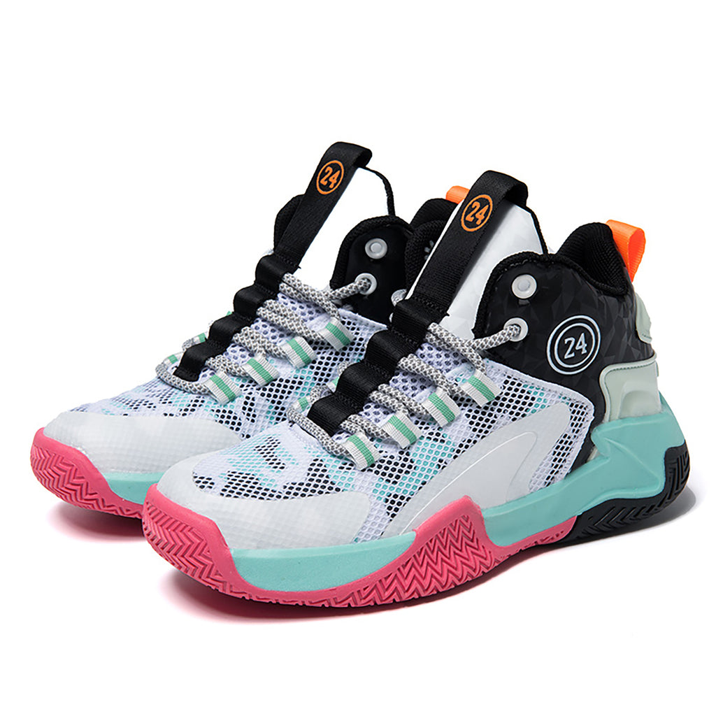 Kids Sneakers Breathable Mesh Anti Slip Shock Absorbing Sports Shoes for Boys Girls