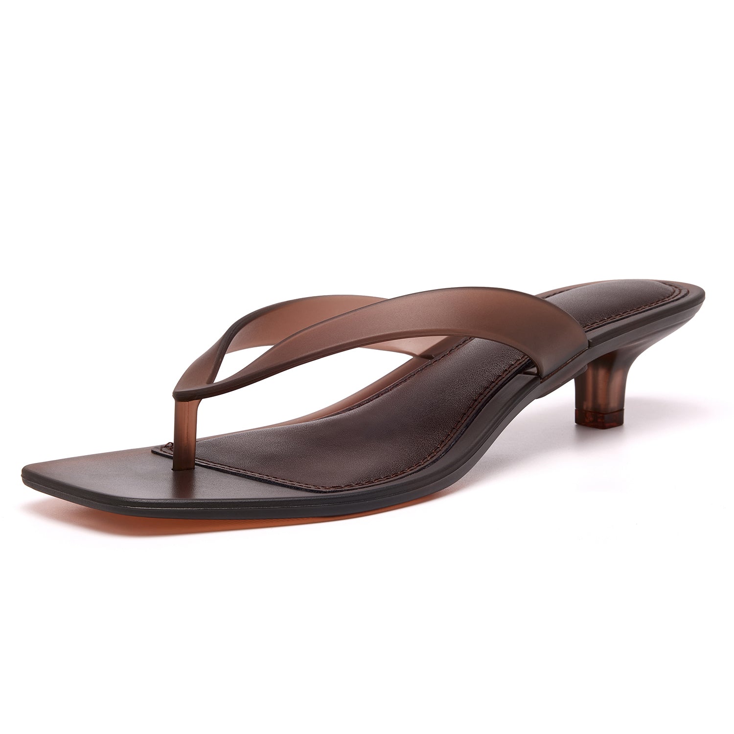 Women’s Square Toe Flip Flop Sandals Comfortable Flat Lightweight Non Slip Thong Slides
