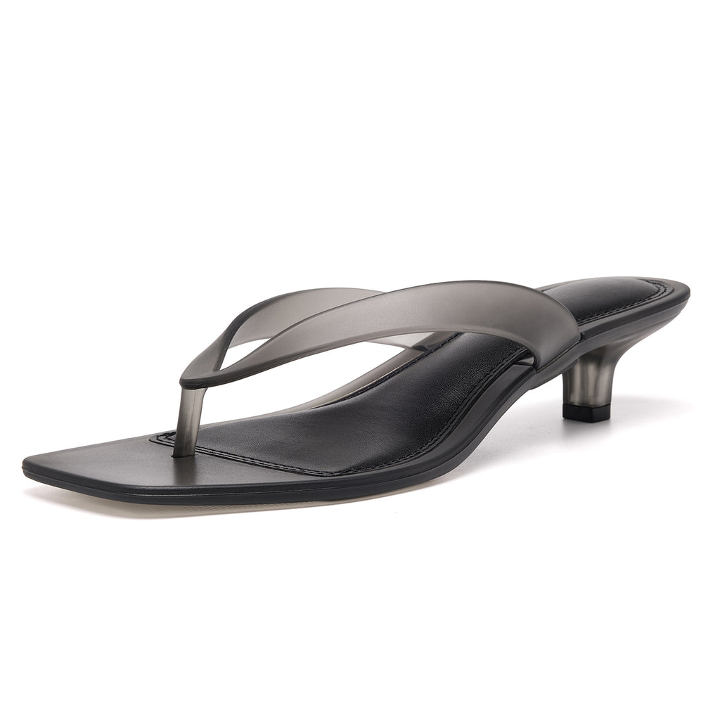 Women’s Square Toe Flip Flop Sandals Comfortable Flat Lightweight Non Slip Thong Slides